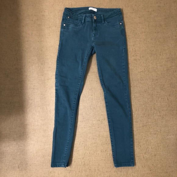 Kensie Ankle Biter Jeans Teal 